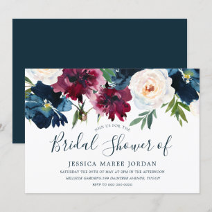 Invitation Fête des mariées des fleurs de la Marine et de la