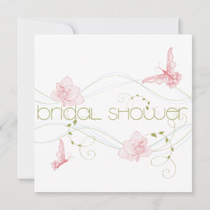 Invitation Fête des mariées des Lys roses de mariage du jardi