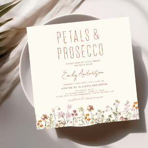 Invitation Fête des mariées des pétales et des procureurs fle