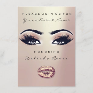 Invitation Fête des mariées Douce 16e Rose Parties scintillan