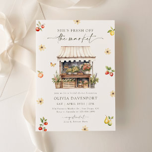 Invitation Fête des mariées du marché des agriculteurs frais