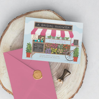 Invitation Fête des mariées du marché des fermiers de panier 