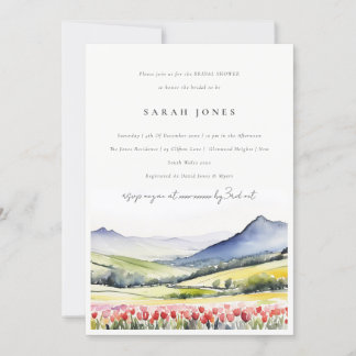 Invitation Fête des mariées du paysage floral de printemps du