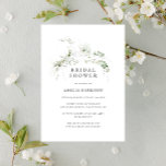 Invitation Fête des mariées Elégante Terre verte Aquarelle<br><div class="desc">Cette invitation entièrement personnalisable est agrémentée d'une belle aquarelle verdoyante.Le revers de la page offre de la place pour ajouter des détails supplémentaires. Parfait pour une belle douche nuptiale à tout moment de l'année. Cela fait partie de ma collection intitulée "Terre de verdure". Merci pour votre soutien et votre intérêt...</div>