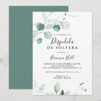 Fête des mariées espagnole Eucalyptus Green été