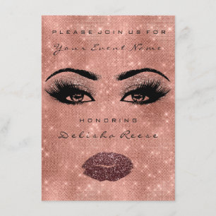 Invitation Fête des mariées Étincelle 16ème Rose Étincelle Pa