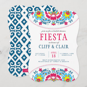 Invitation Fête des mariées Fiesta