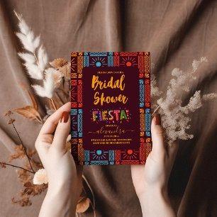 Invitation Fête des mariées Fiesta