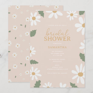 Invitation Fête des mariées Fleur Cute Daisy