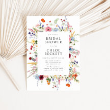 Fête des mariées Fleur sauvage colorée