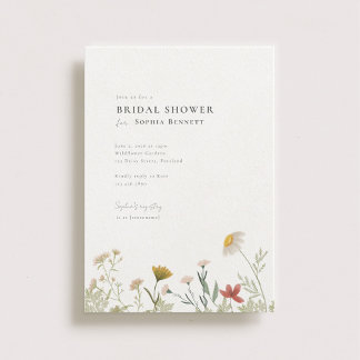 Invitation Fête des mariées Fleur sauvage Leander
