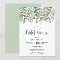 Fête des mariées florale, Aquarelle Fleurs de chal