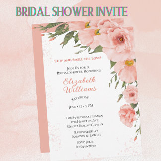 Invitation Fête des mariées florale de printemps