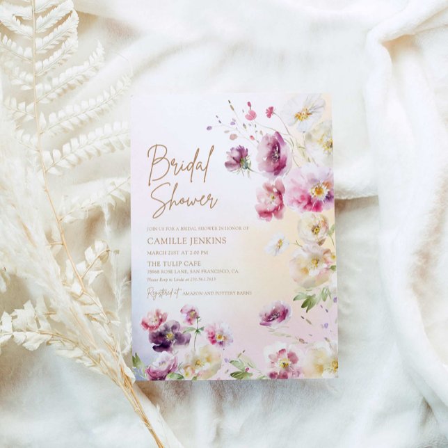 Invitation Fête des mariées florale du printemps (Créateur téléchargé)