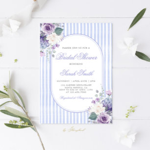 Invitation Fête des mariées florale du troisième millénaire