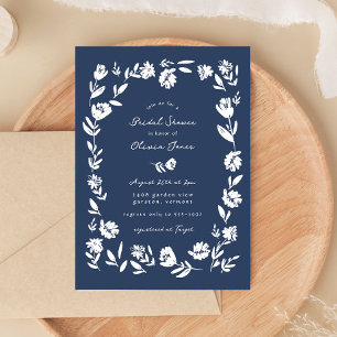 Invitation Fête des mariées frontalière de la fleur lunaire t