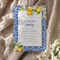 Fête des mariées Garden Party Blue & Lemons