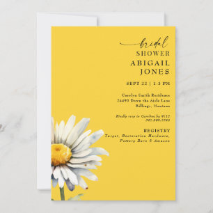 Invitation Fête des mariées Jaune de printemps de la marmite