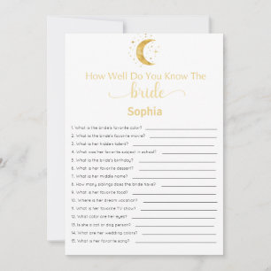 Invitation Fête des mariées Jeu À Quel Point Connaissez-Vous