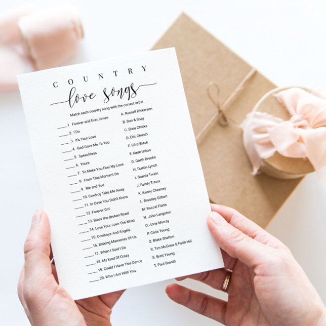 Invitation Fête des mariées Jeu Personnalisé Pays Love Chanso (Créateur téléchargé)