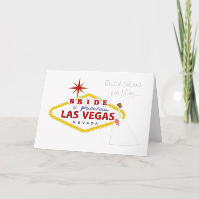 Invitation Fête des mariées Las Vegas Card (Devant)