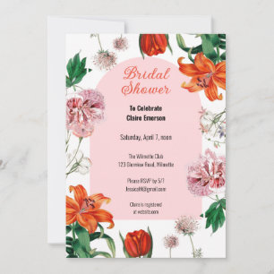 Invitation Fête des mariées Lily Floral