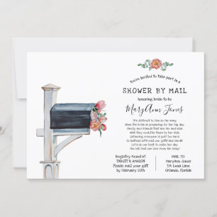 Invitation Fête des mariées longue distance par courrier