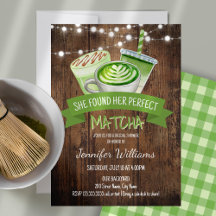 Fête des mariées Matcha