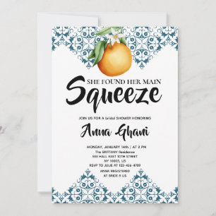 Invitation Fête des mariées méditerranéenne de Squeeze