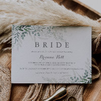 Fête des mariées minimaliste Eucalyptus Bride verd
