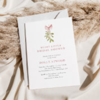 Fête des mariées Mistletoe Dusty Rose Bow