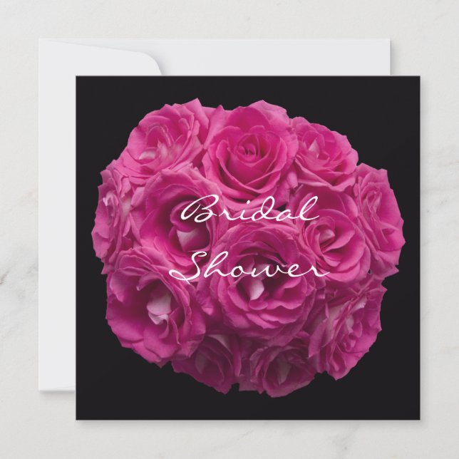 Invitation Fête des mariées Modèle de l'invitation — Roses (Devant)