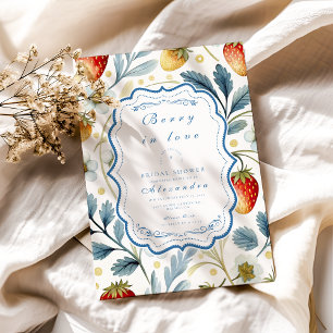 Invitation Fête des mariées molle Berry Blush