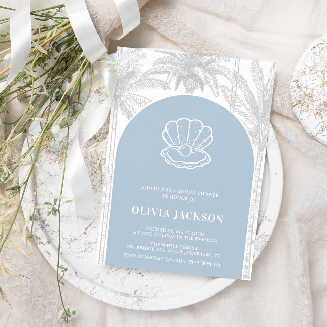 Invitation Fête des mariées nautique moderne (Créateur téléchargé)