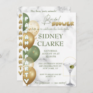 Invitation Fête des mariées. Pajama