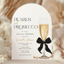Fête des mariées Pearl & Prosecco Black Bow