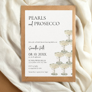 Invitation Fête des mariées Perles et poursuites