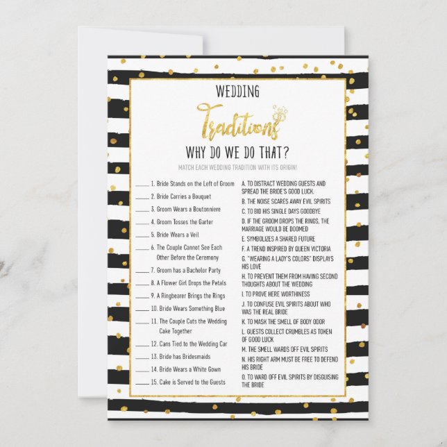 Invitation Fête des mariées Pourquoi Faisons-Nous Ce Jeu (Devant)