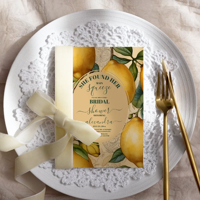 Invitation Fête des mariées principale du jardin de citron mo (Créateur téléchargé)