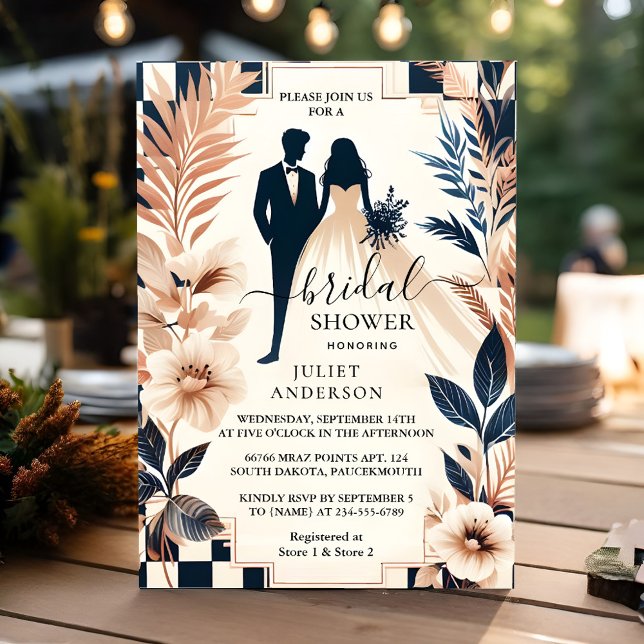 Invitation Fête des mariées Retro Studio Creative Illustrée (Créateur téléchargé)