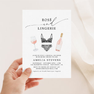 Invitation Fête des mariées Rosé et Lingerie