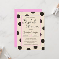 Fête des mariées rose noire neutre Pointe Polka In