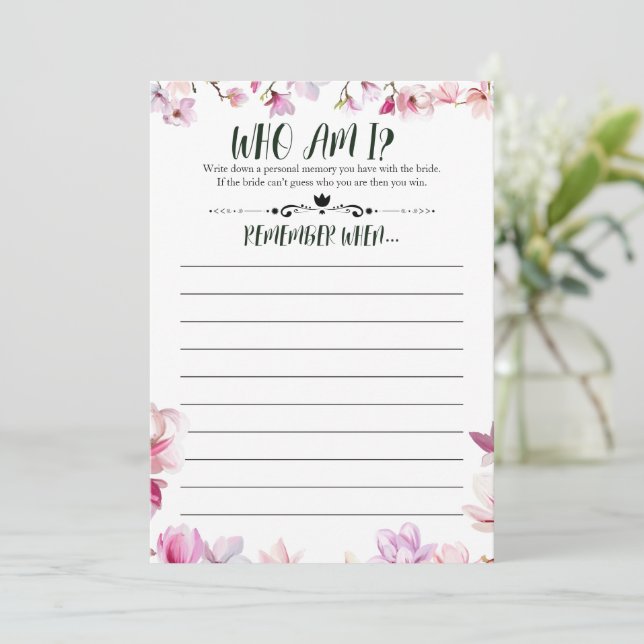 Invitation Fête des mariées Se Souvenir De Moi Jeu (Debout devant)