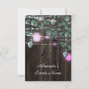 Invitation Fête des mariées Sweet 16th Pinky Jars Light