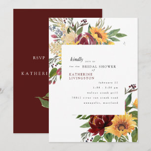 Invitation Fête des mariées Toscane-Bourgogne