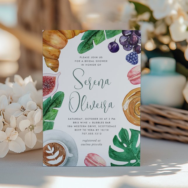 Invitation Fête des mariées tropicale d'été Brunch (Créateur téléchargé)