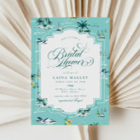 Fête des mariées turquoise de l'île tropicale Jaun