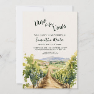 Invitation Fête des mariées vinicole