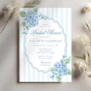 Invitation Fête des mariées vintage à bande de fleurs d'Hydra