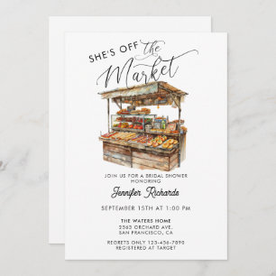 Invitation Fête des mariées Vintage rétro-rustique